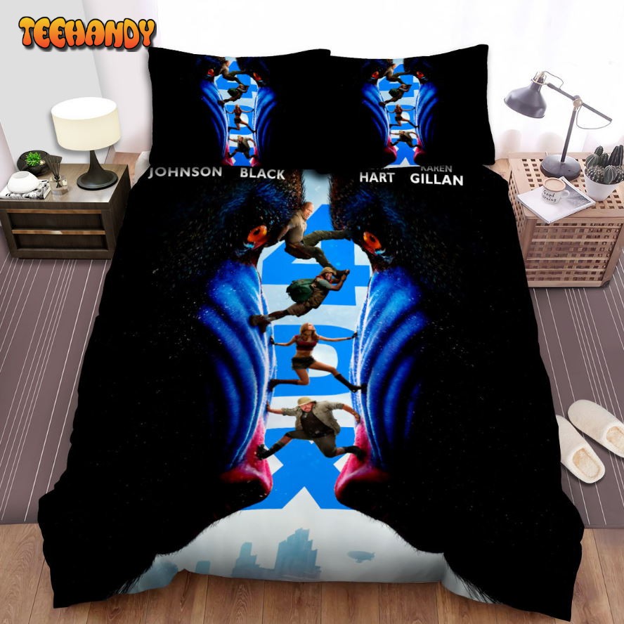 Jumanji The Next Level Movie Digital Art I Poster Spread Comforter Bedding Sets