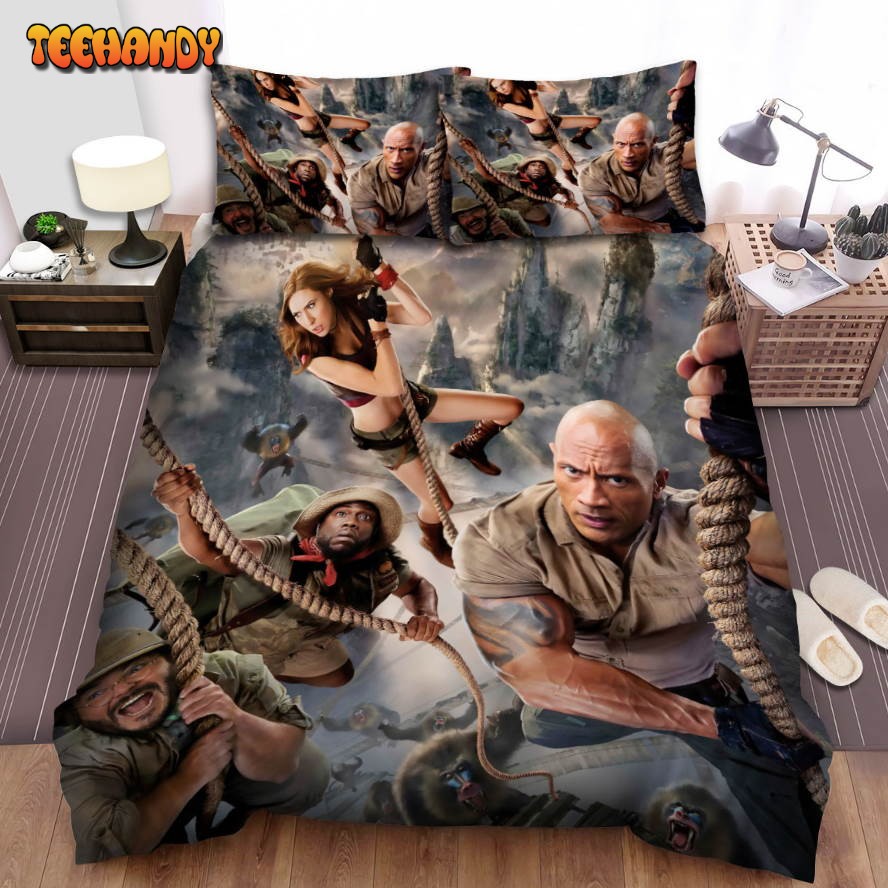 Jumanji The Next Level Movie Swing Rope Photo Comforter Bedding Sets