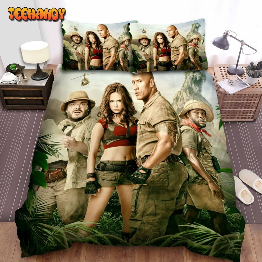 Jumanji Welcome To The Jungle Forest Poster Movie Comforter Bedding Sets