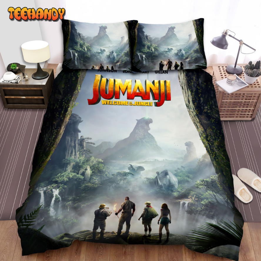 Jumanji Welcome To The Jungle Movie Cave Photo Comforter Bedding Sets