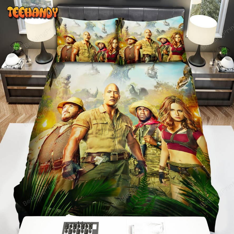 Jumanji Welcome To The Jungle Movie Color Picture Poster Bedding Sets