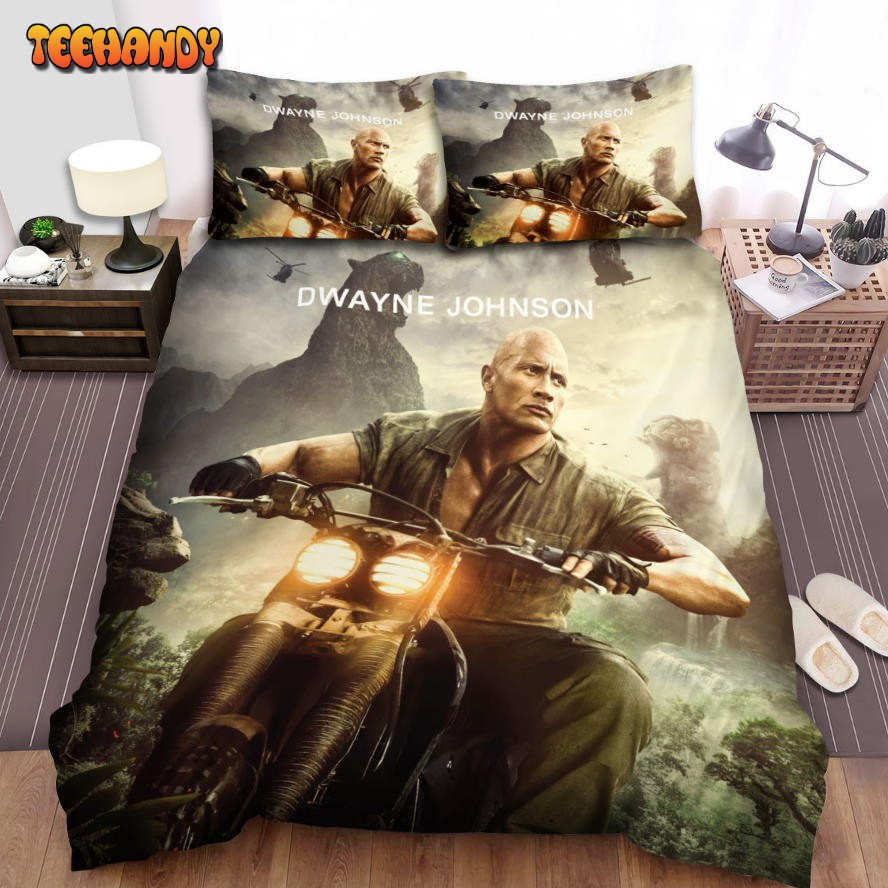 Jumanji Welcome To The Jungle Movie Cool Man Photo Comforter Bedding Sets