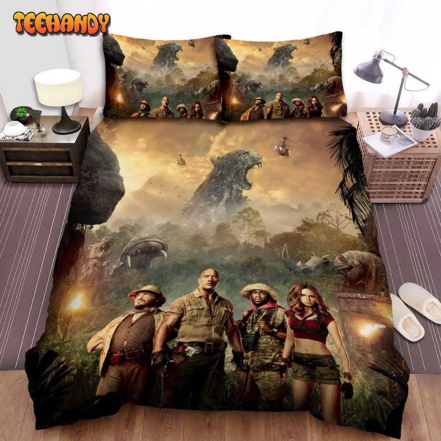 Jumanji Welcome To The Jungle Movie Helicopter In The Sky Photo Bedding Sets