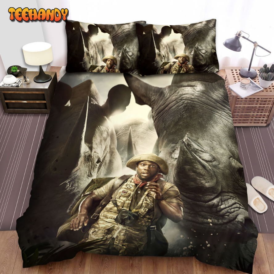 Jumanji Welcome To The Jungle Movie Scare Face Photo Comforter Bedding Sets