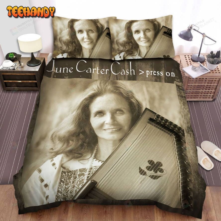 June Carter Cash Press On Album Cover Spread Comforter Bedding Sets