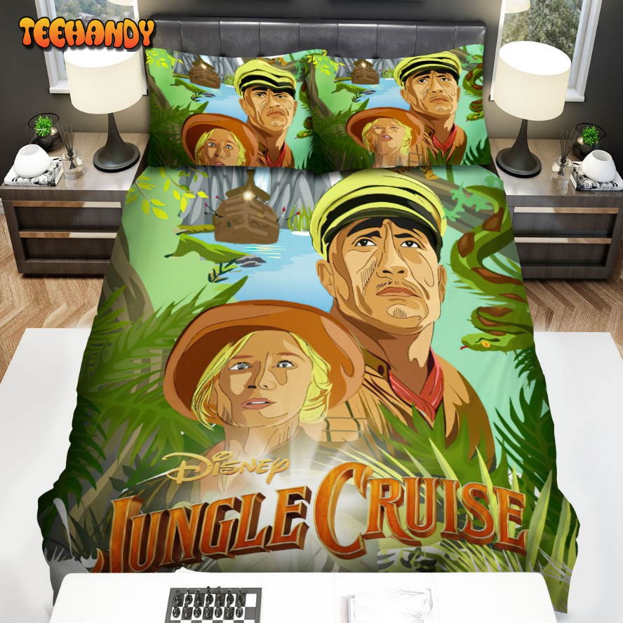 Jungle Cruise Movie Art 1 Bed Sheets Spread Comforter Duvet Cover Bedding Sets