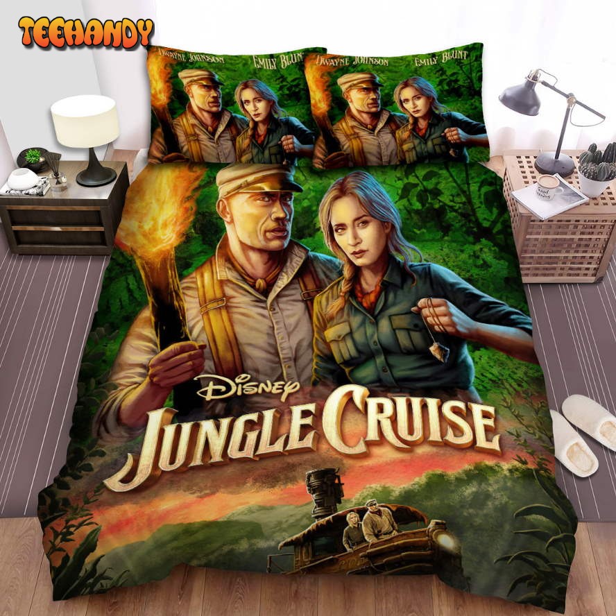 Jungle Cruise Movie Art 2 Bed Sheets Spread Comforter Duvet Cover Bedding Sets