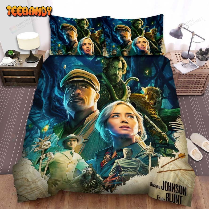 Jungle Cruise Movie Poster 3 Bed Sheets Duvet Cover Bedding Sets