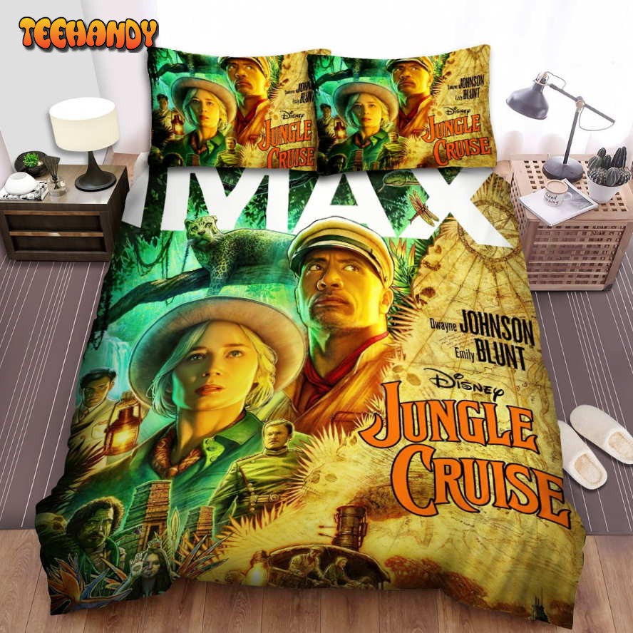 Jungle Cruise Movie Poster 5 Spread Comforter Duvet Cover Bedding Sets