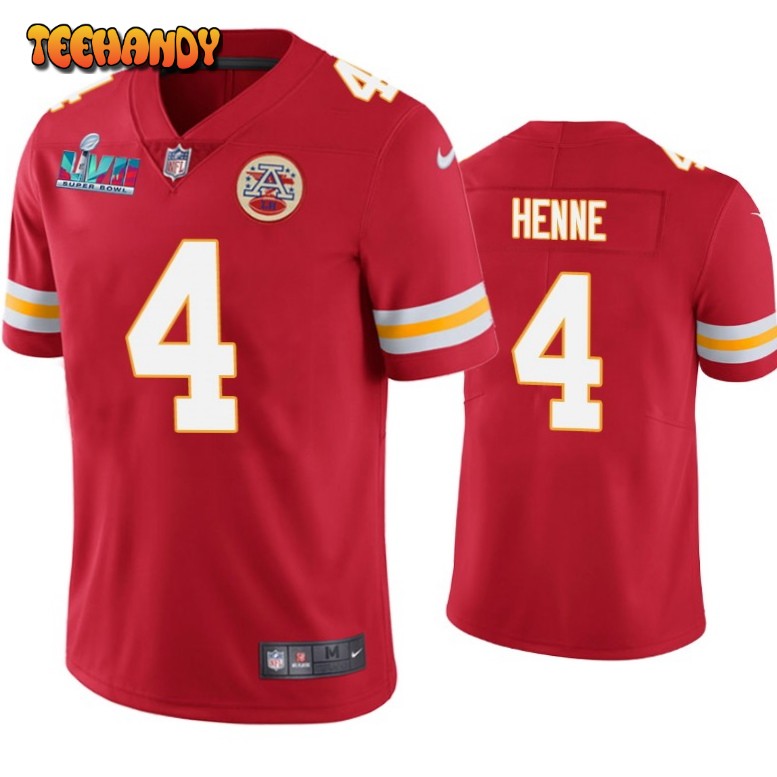 Kansas City Chiefs Chad Henne Super Bowl LVII Red Limited Jersey