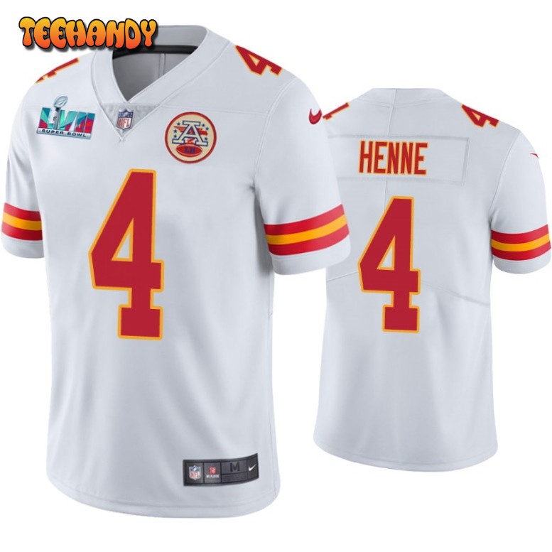 Kansas City Chiefs Chad Henne Super Bowl LVII White Limited Jersey