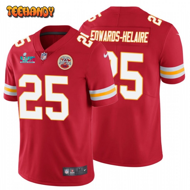 Kansas City Chiefs Clyde Edwards-Helaire Super Bowl LVII Red Limited Jersey