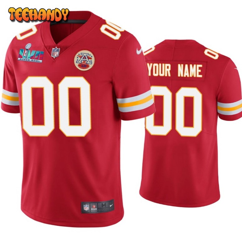 Kansas City Chiefs Custom Super Bowl LVII Red Limited Jersey