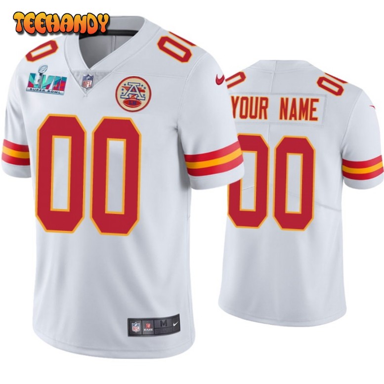 Kansas City Chiefs Custom Super Bowl LVII White Limited Jersey