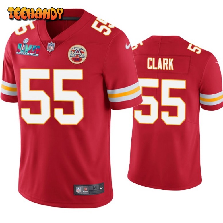 Kansas City Chiefs Frank Clark Super Bowl LVII Red Limited Jersey