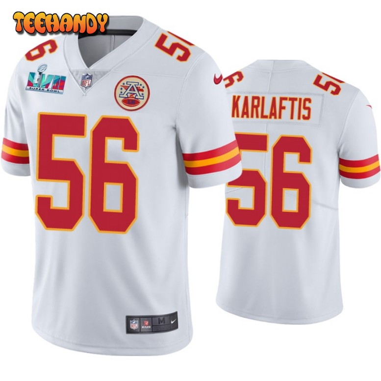 Kansas City Chiefs George Karlaftis Super Bowl LVII White Limited Jersey