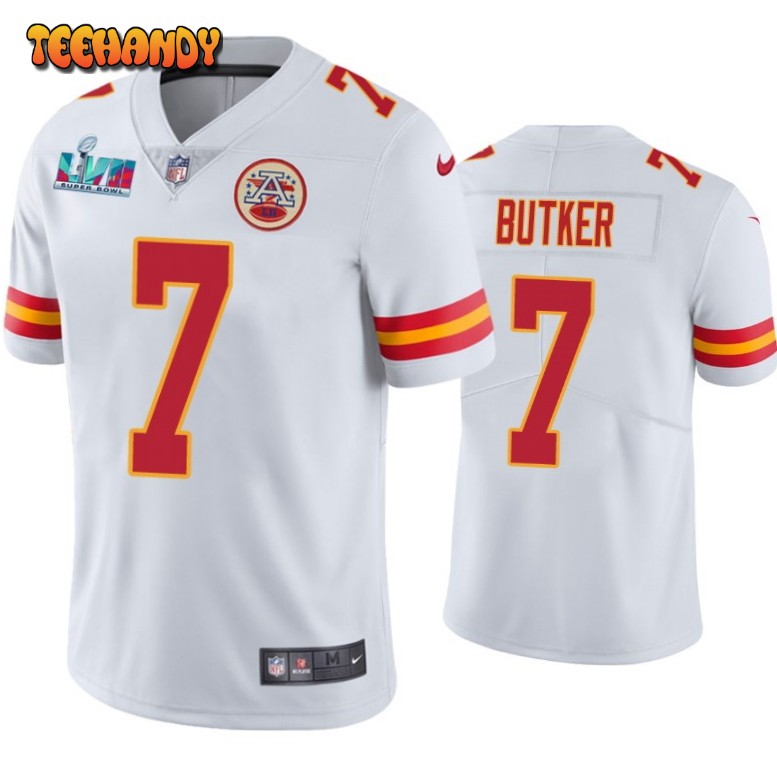 Kansas City Chiefs Harrison Butker Super Bowl LVII White Limited Jersey