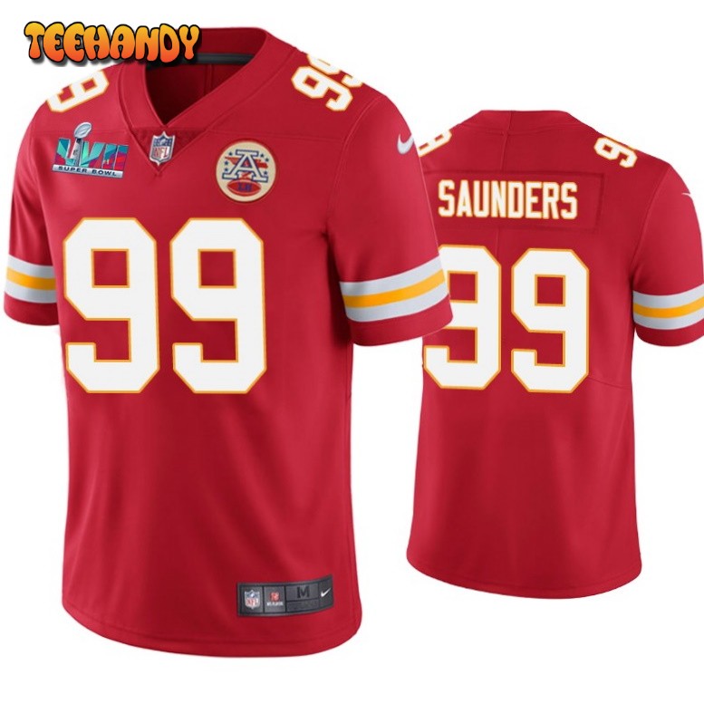 Kansas City Chiefs Khalen Saunders Super Bowl LVII Red Limited Jersey