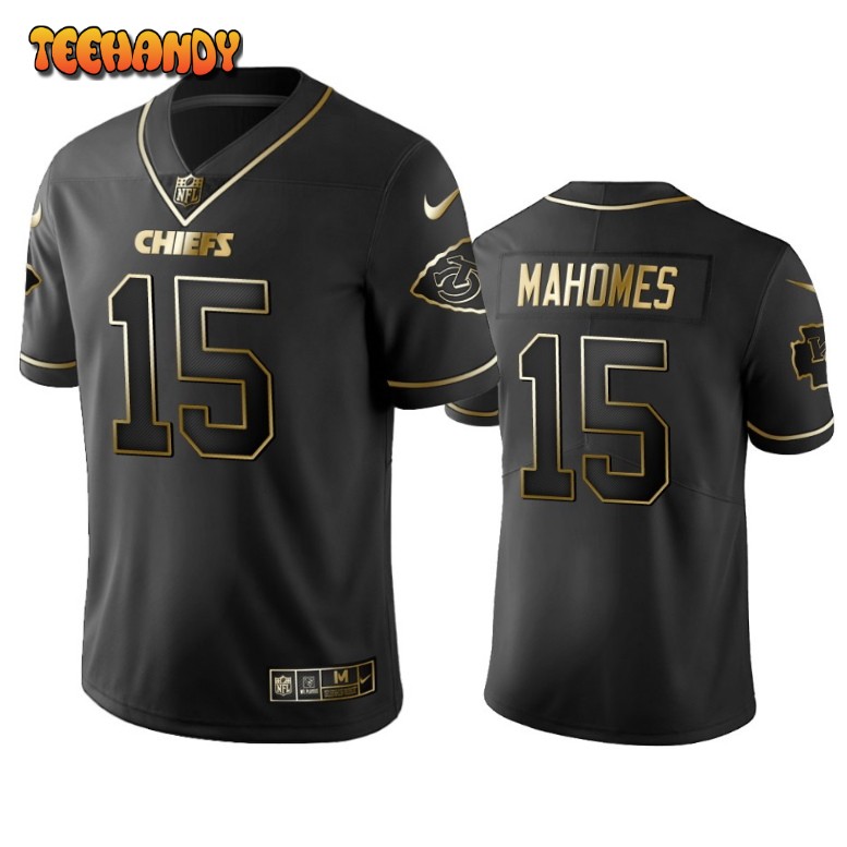 Kansas City Chiefs Patrick Mahomes II Black Golden Limited Jersey