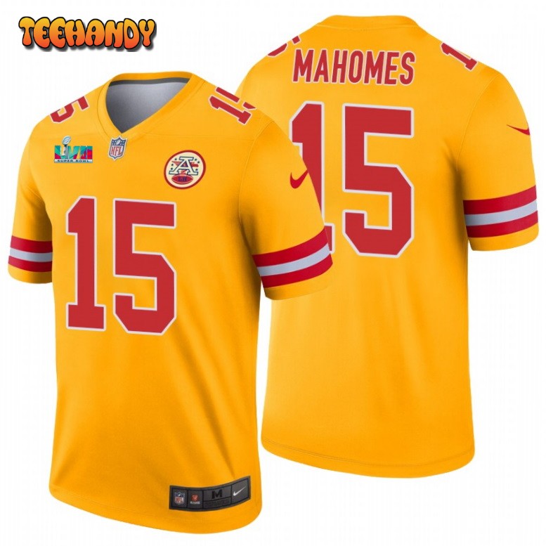 Kansas City Chiefs Patrick Mahomes Super Bowl LVII Gold Inverted Limited Jersey