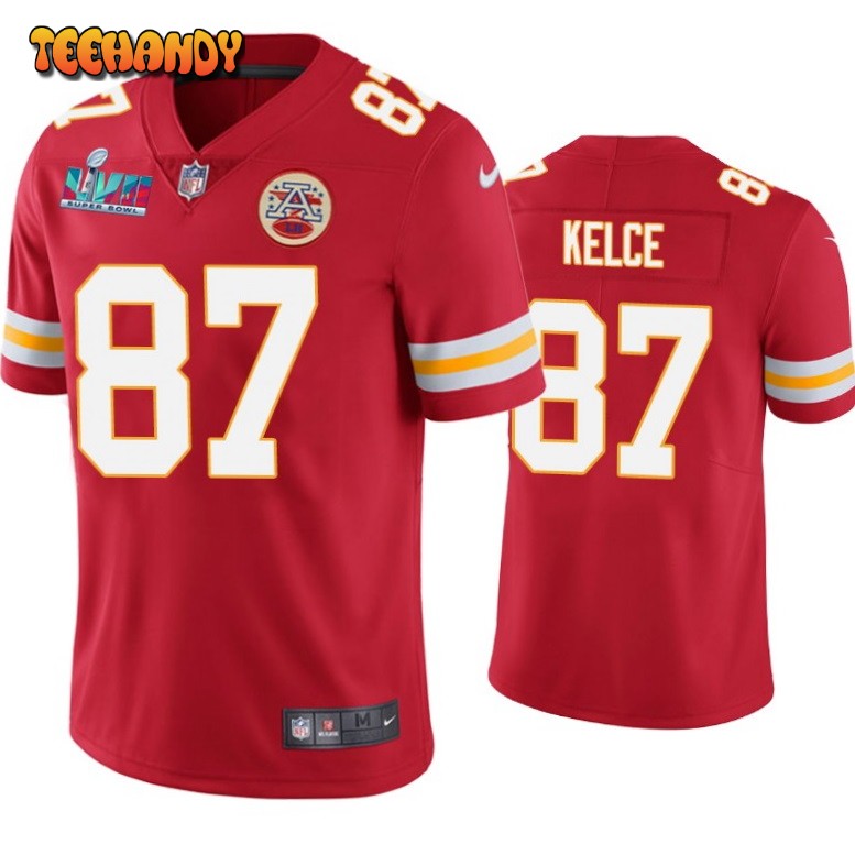 Kansas City Chiefs Travis Kelce Super Bowl LVII Red Limited Jersey