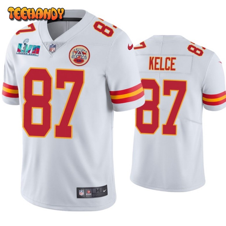 Kansas City Chiefs Travis Kelce Super Bowl LVII White Limited Jersey