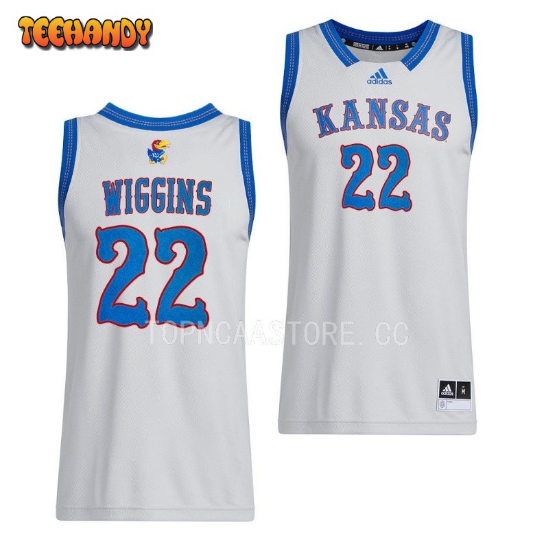 Kansas Jayhawks Andrew Wiggins 2023 Gray Jersey