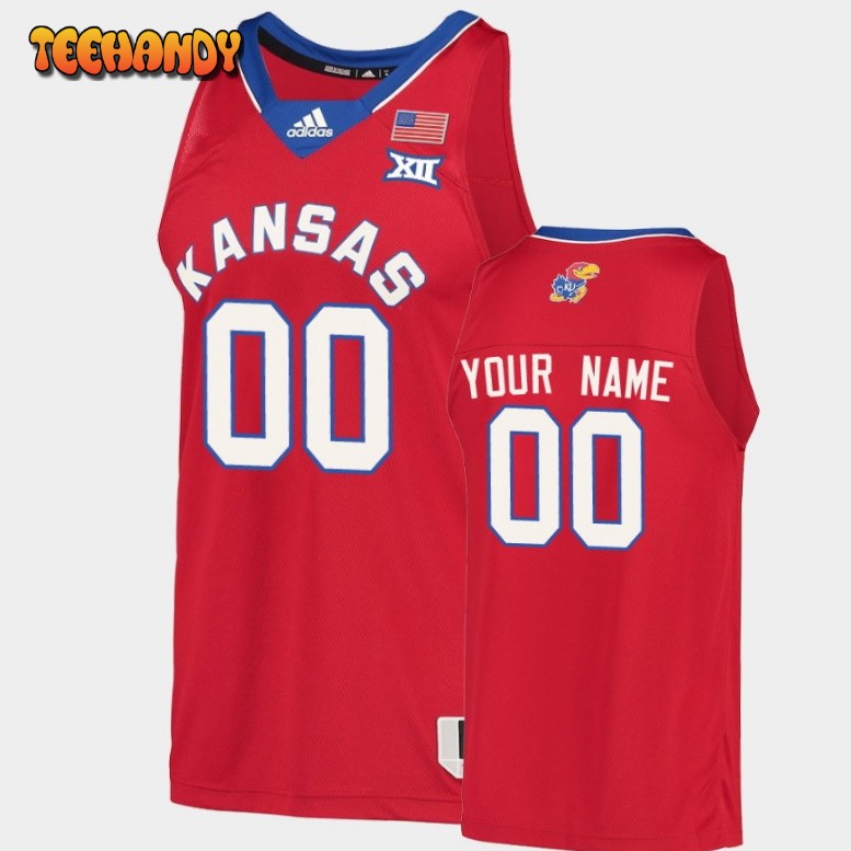 Kansas Jayhawks Custom Red College Basketball Jersey