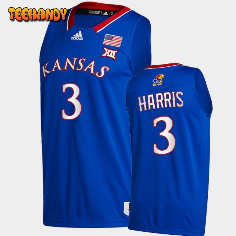 Kansas Jayhawks Dajuan Harris Jr. Royal Alternate College Basketball Jersey