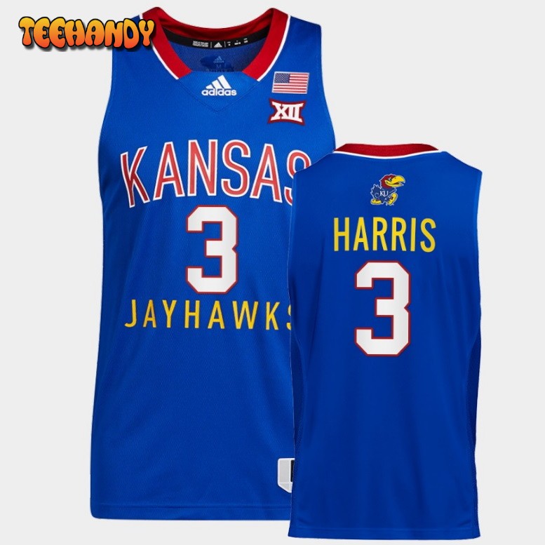 Kansas Jayhawks Dajuan Harris Jr. Royal Throwback College Basketball Jersey