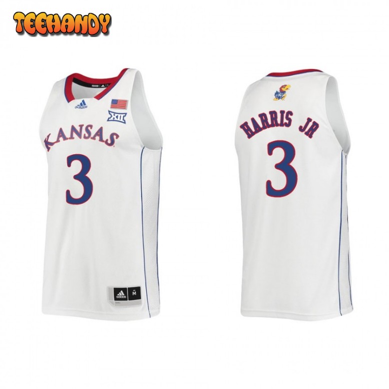 Kansas Jayhawks Dajuan Harris Jr. White Swingman College Basketball Jersey