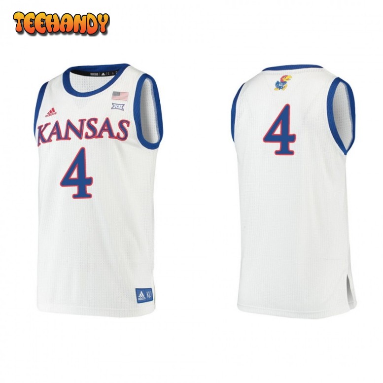 Kansas Jayhawks Gradey Dick White Authentic College Basketball Jersey