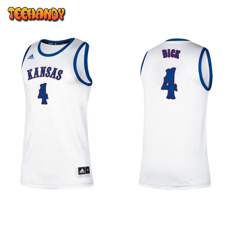 Kansas Jayhawks Gradey Dick White Classic College Basketball Jersey