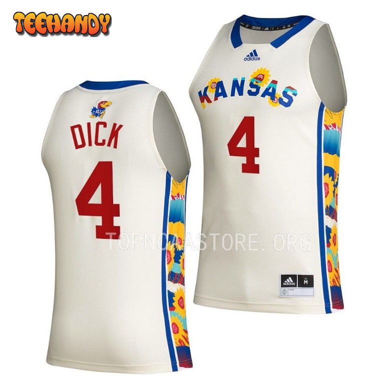 Kansas Jayhawks Gradey Dick White Honoring Black Excellence Jersey