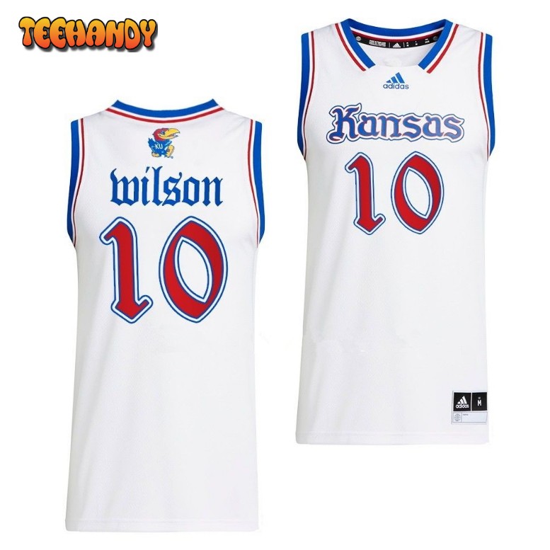 Kansas Jayhawks Jalen Wilson 2023 White College Basketball Jersey