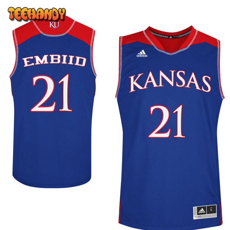 Kansas Jayhawks Joel Embiid Royal Alternate Jersey