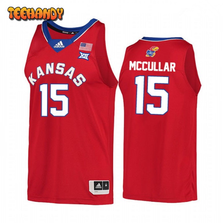 Kansas Jayhawks Kevin McCullar Jr Red College Basketball Jersey