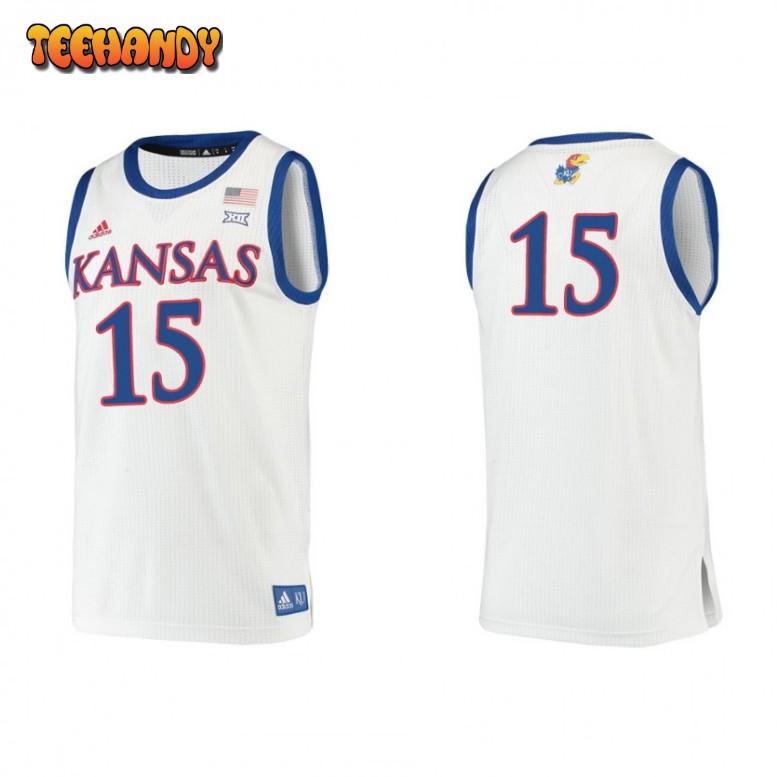 Kansas Jayhawks Kevin McCullar Jr White Authentic College Basketball Jersey