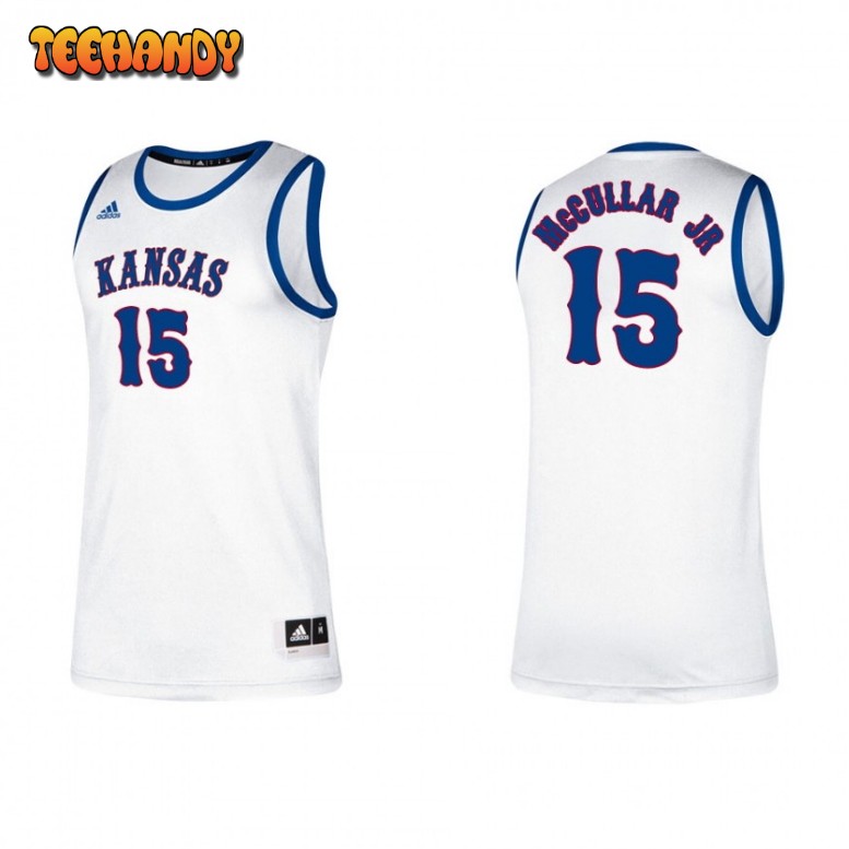 Kansas Jayhawks Kevin McCullar Jr White Classic College Basketball Jersey