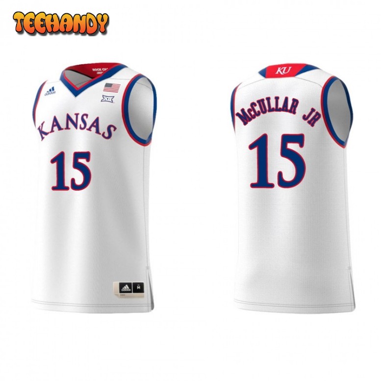 Kansas Jayhawks Kevin McCullar Jr White Replica College Basketball Jersey