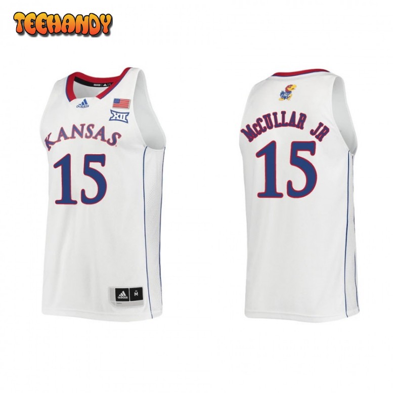 Kansas Jayhawks Kevin McCullar Jr White Swingman College Basketball Jersey