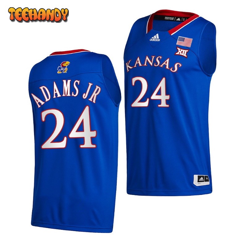 Kansas Jayhawks K.J. Adams Jr. Royal Alternate College Basketball Jersey