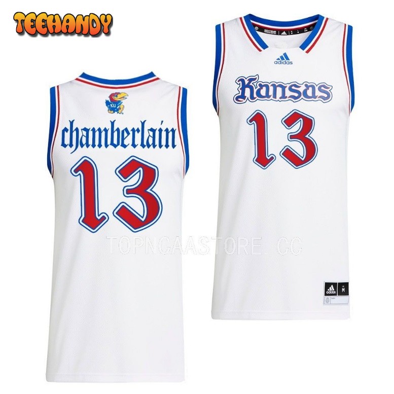 Kansas Jayhawks Wilt Chamberlain 2023 White Jersey