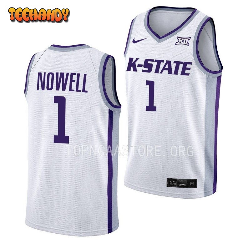 Kansas State Wildcats Markquis Nowell 2023 White College Basketball Jersey