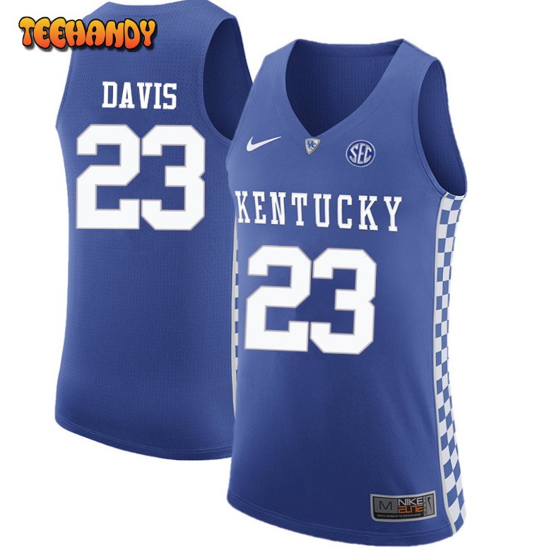 Kentucky Wildcats Anthony Davis Royal Authentic College Basketball Jersey