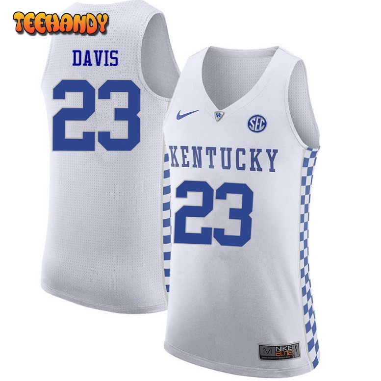 Kentucky Wildcats Anthony Davis White Authentic College Basketball Jersey