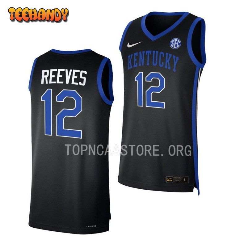 Kentucky Wildcats Antonio Reeves 2023 Black Replica College Basketball Jersey