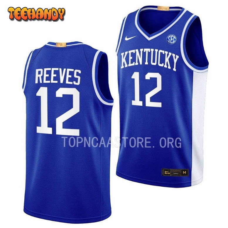 Kentucky Wildcats Antonio Reeves 2023 Royal Throwback College Basketball Jersey