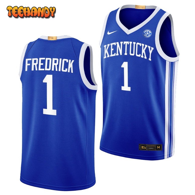 Kentucky Wildcats CJ Fredrick 2023 Royal Away College Basketball Jersey