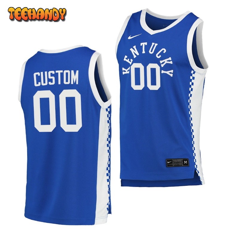 Kentucky Wildcats Custom 2021 Blue College Basketball Jersey